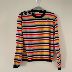Ganni Striped Cashmere Sweater